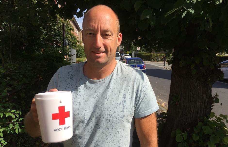 Morten, der samler ind på 9. år for Røde Kors